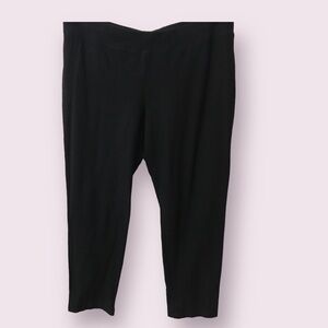 EILEEN Fisher Womens Viscose Mid Rise Straight Leg Knit Pull On Pants Size Small